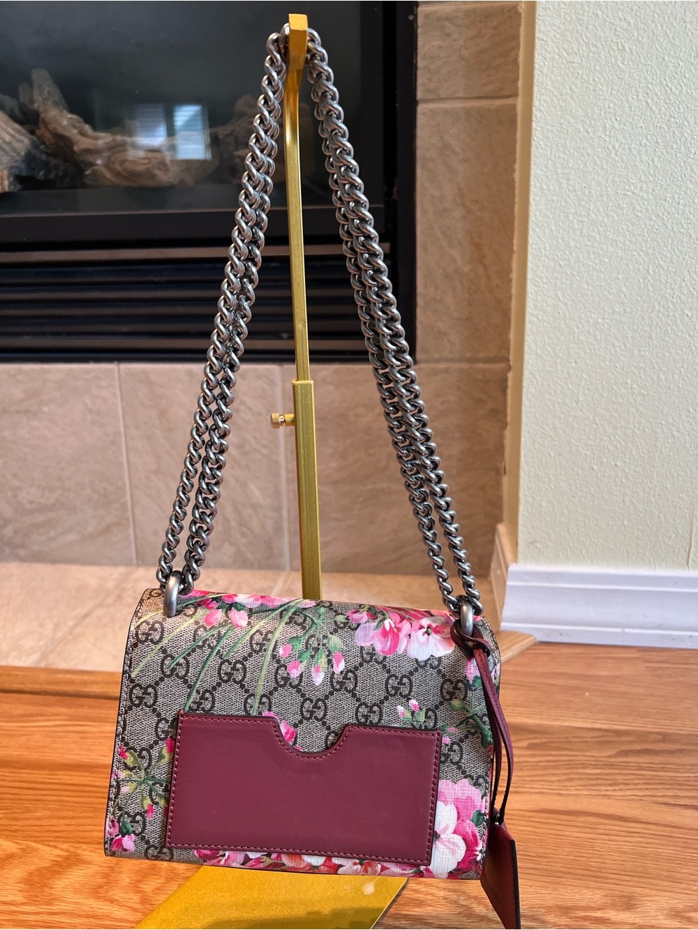BEAUTIFUL BAG EXCELLENT CONDITION  GUCCI GG Blooms Padlock Small Shoulder Bag - Picture 5 of 12